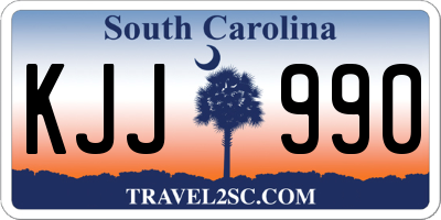 SC license plate KJJ990