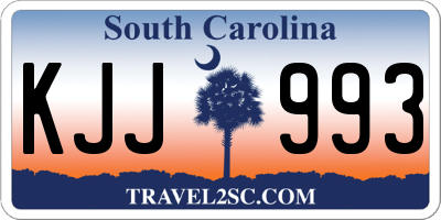 SC license plate KJJ993