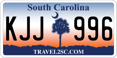 SC license plate KJJ996