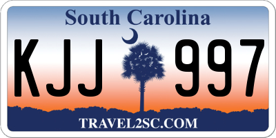 SC license plate KJJ997