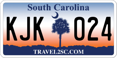 SC license plate KJK024