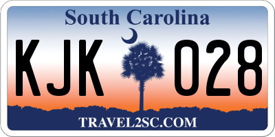 SC license plate KJK028