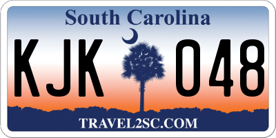 SC license plate KJK048
