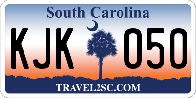SC license plate KJK050