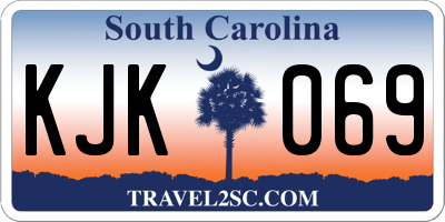 SC license plate KJK069