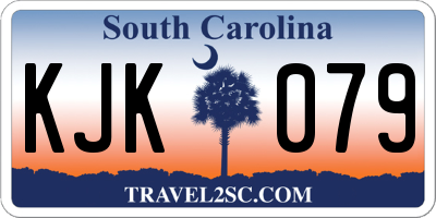 SC license plate KJK079