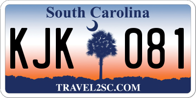 SC license plate KJK081