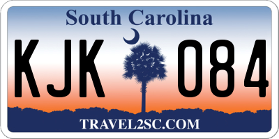 SC license plate KJK084
