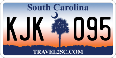 SC license plate KJK095