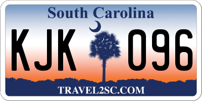 SC license plate KJK096