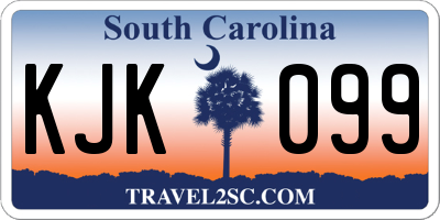 SC license plate KJK099