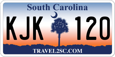SC license plate KJK120