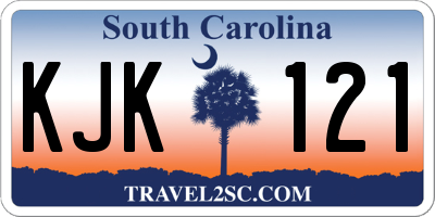 SC license plate KJK121
