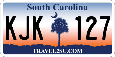 SC license plate KJK127