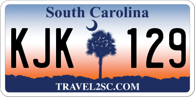 SC license plate KJK129