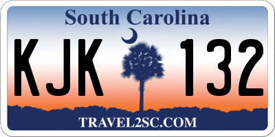 SC license plate KJK132