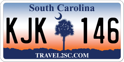 SC license plate KJK146