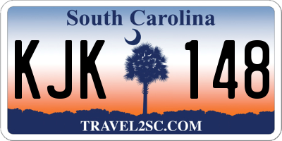 SC license plate KJK148