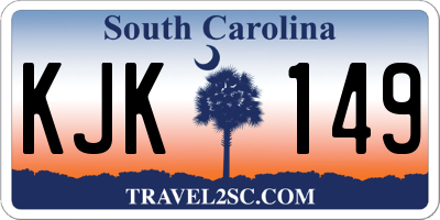 SC license plate KJK149