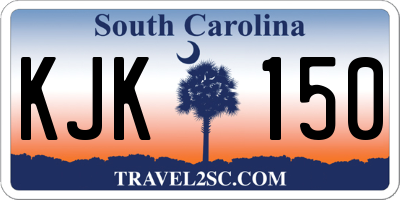 SC license plate KJK150