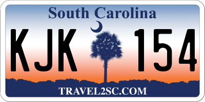 SC license plate KJK154