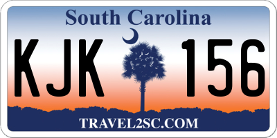 SC license plate KJK156