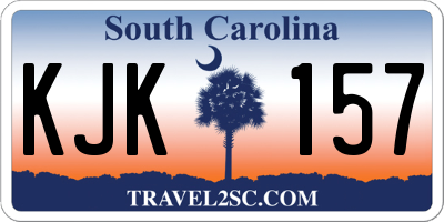 SC license plate KJK157