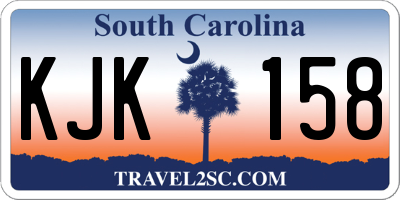 SC license plate KJK158