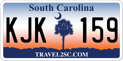 SC license plate KJK159
