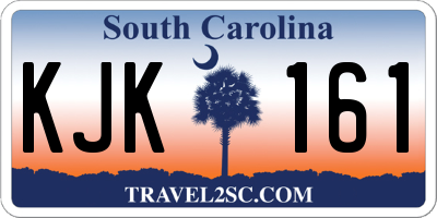 SC license plate KJK161