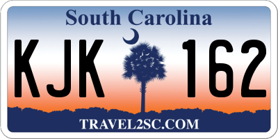 SC license plate KJK162