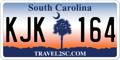 SC license plate KJK164