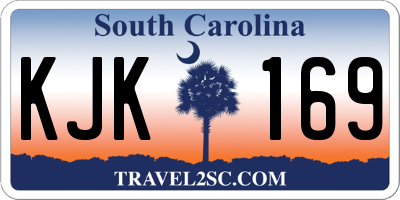 SC license plate KJK169