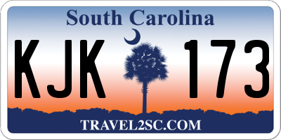 SC license plate KJK173