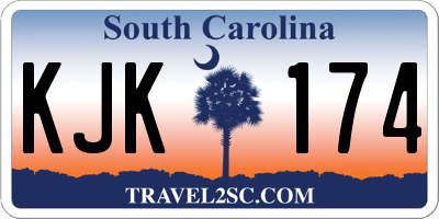 SC license plate KJK174