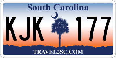 SC license plate KJK177
