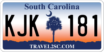 SC license plate KJK181