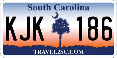 SC license plate KJK186