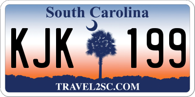 SC license plate KJK199