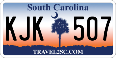 SC license plate KJK507