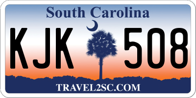 SC license plate KJK508