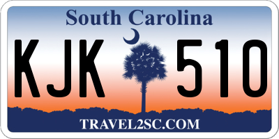 SC license plate KJK510