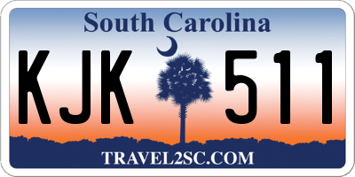 SC license plate KJK511
