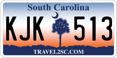 SC license plate KJK513