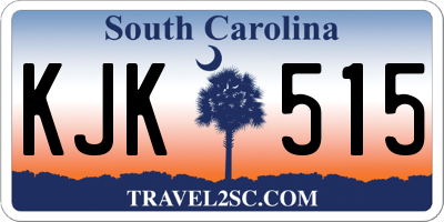 SC license plate KJK515