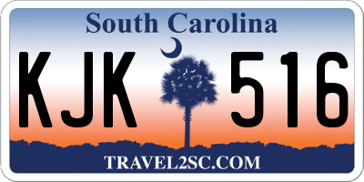 SC license plate KJK516