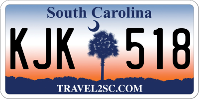 SC license plate KJK518