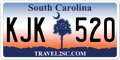 SC license plate KJK520