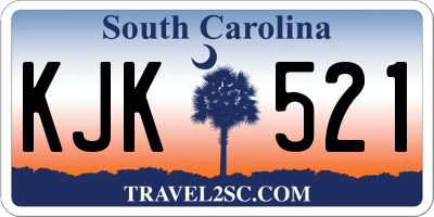 SC license plate KJK521