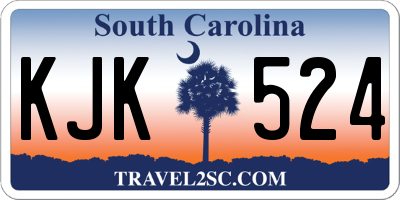 SC license plate KJK524